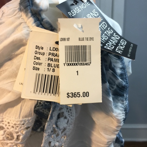 NWT Love Shack Fancy One Shoulder Pamela Dress - Picture 3 of 8